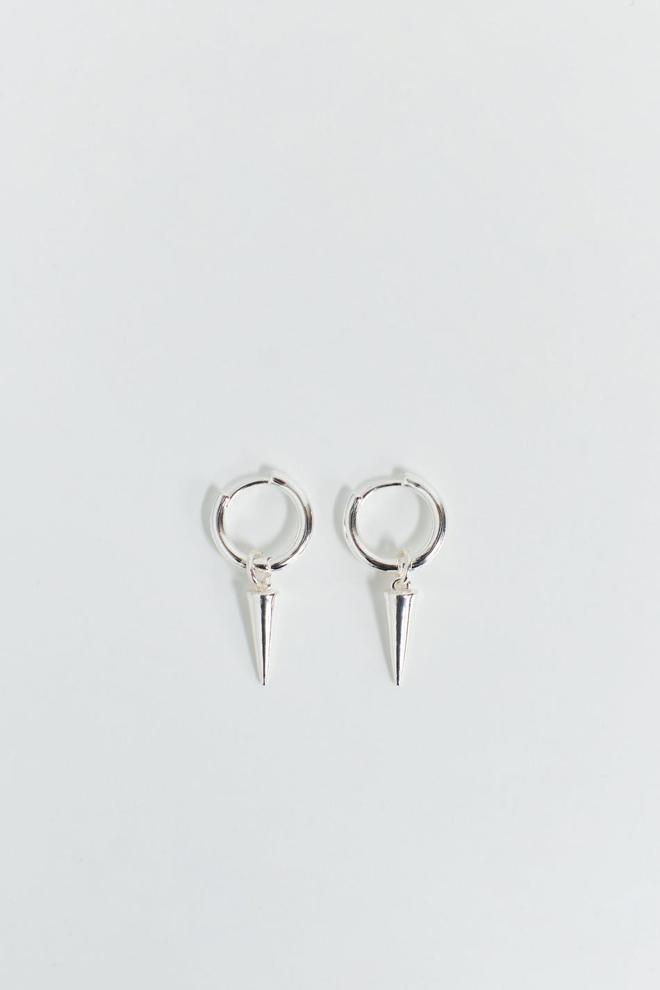 Spike hoop earrings