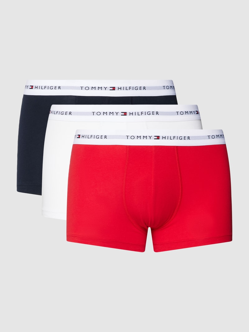 Trunks mit Label-Details im 3er-Pack in weiß