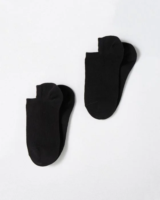 Lot de 2 paires de socquettes invisibles