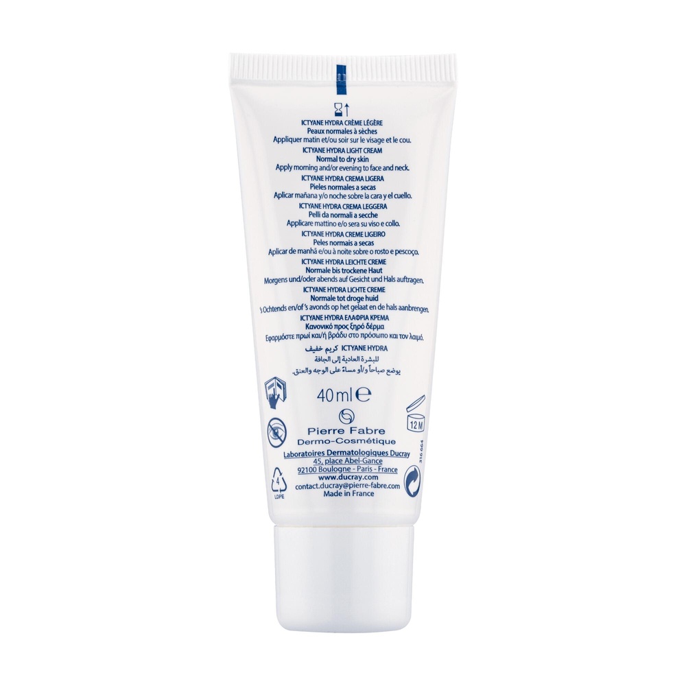 Ducray Ictyane Visage creme hydra 40 ml Crème hydratante