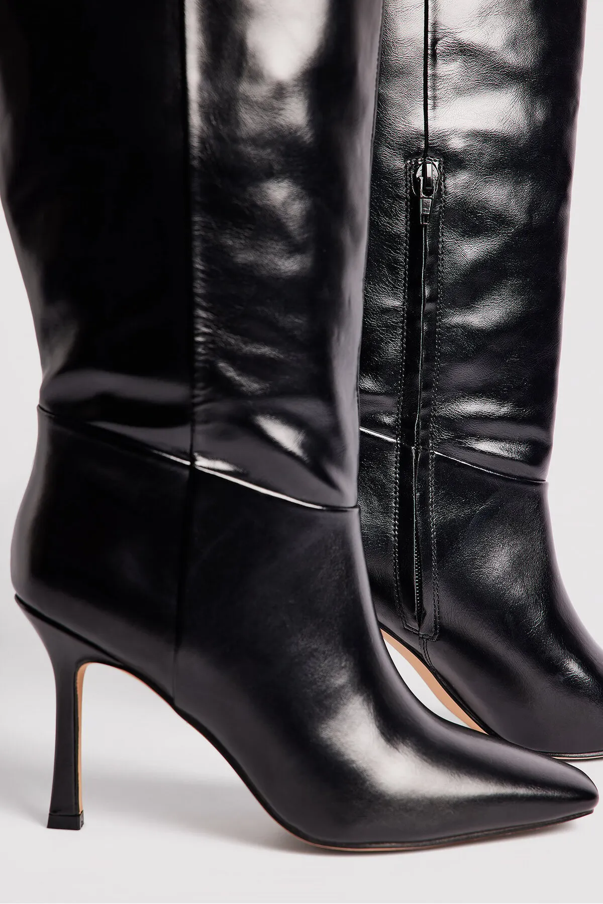 NA-KD  Stiefelette - Schwarz - Flacher Absatz