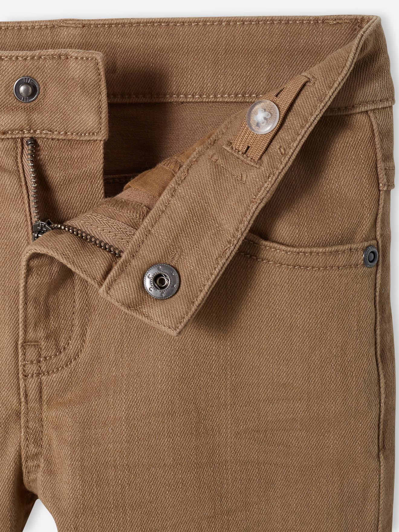 Vertbaudet Jungen Slim-Fit-Hose, Hüftweite COMFORT Oeko-Tex - beige
