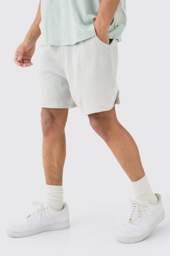 Lockere Shorts in Waffeloptik