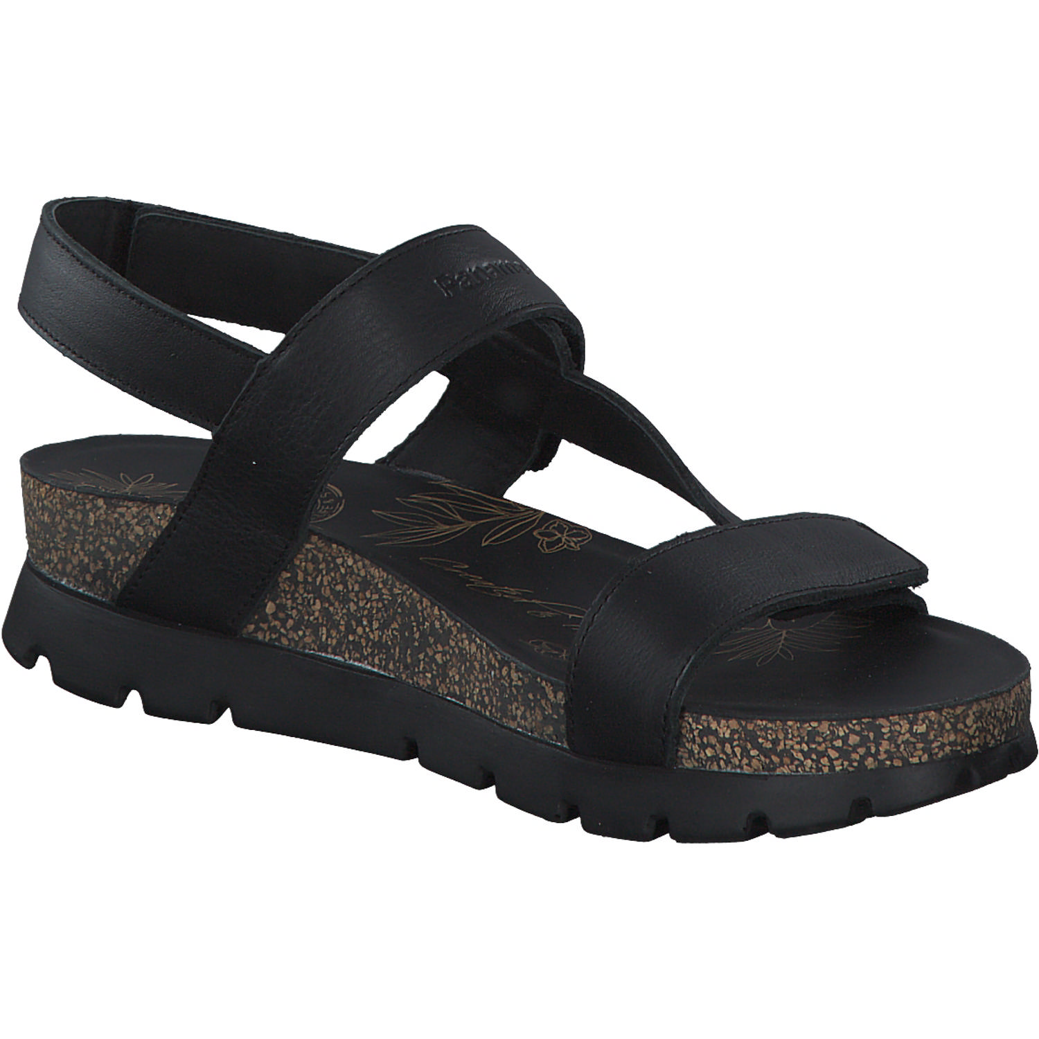 Panama Jack Selma B, Keilsandaletten, Damen, Schwarz