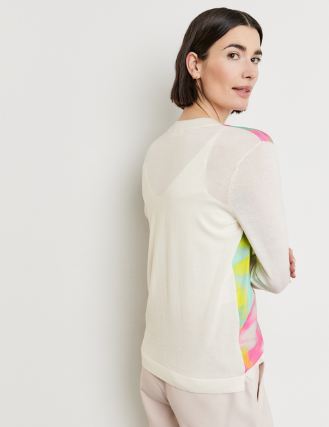 Cardigan mit Material-Patch