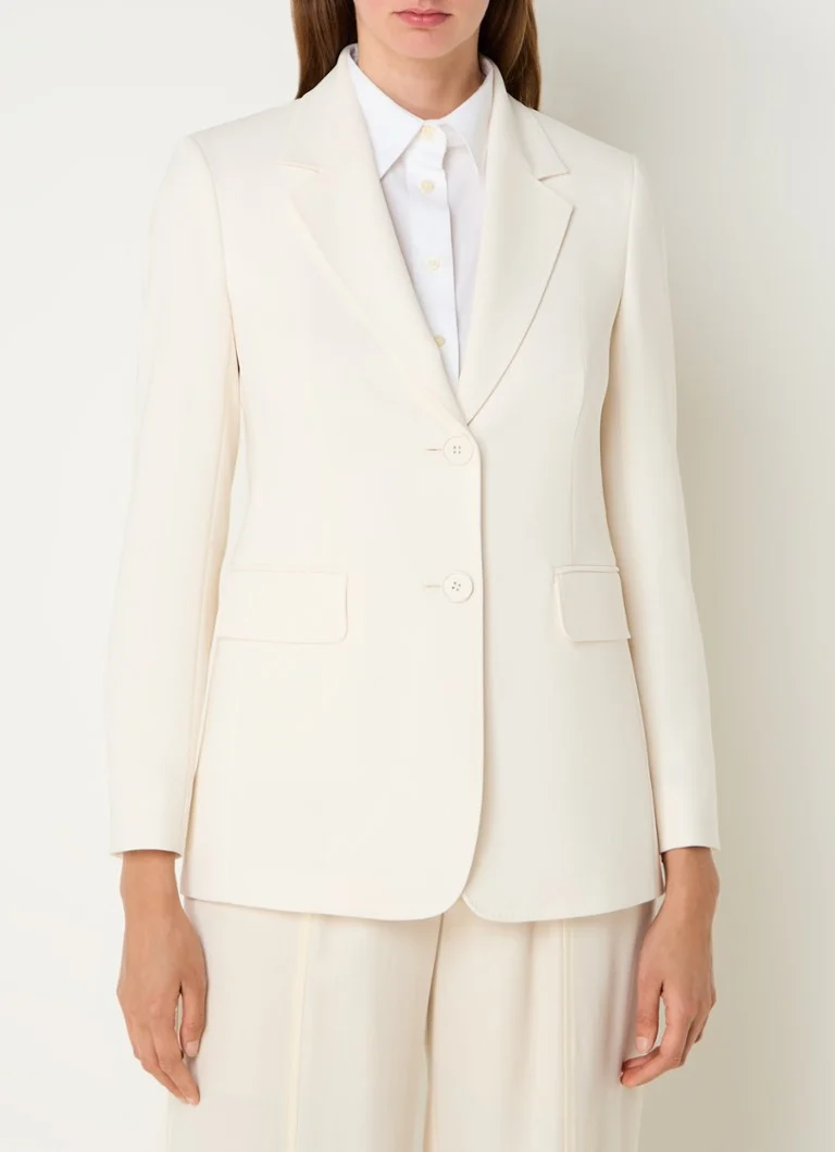 Blazer MaxMara Linz con tasche a patta e spalline
