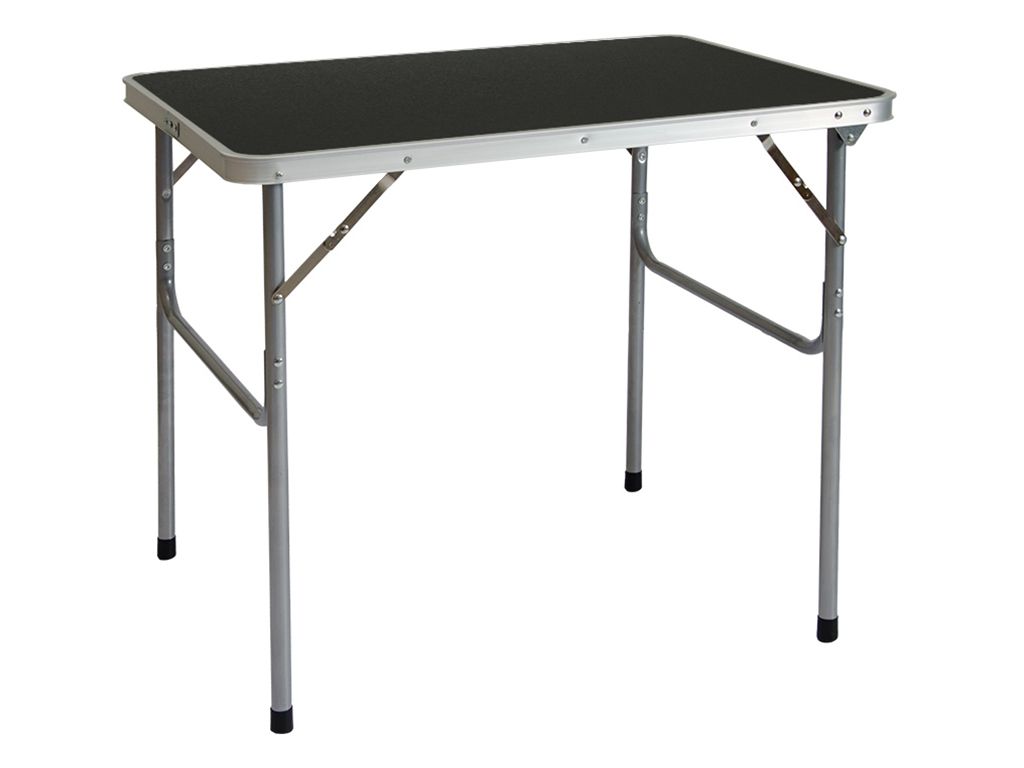 AMANKA 80x60 Anthrazit Aluminium Campingtisch