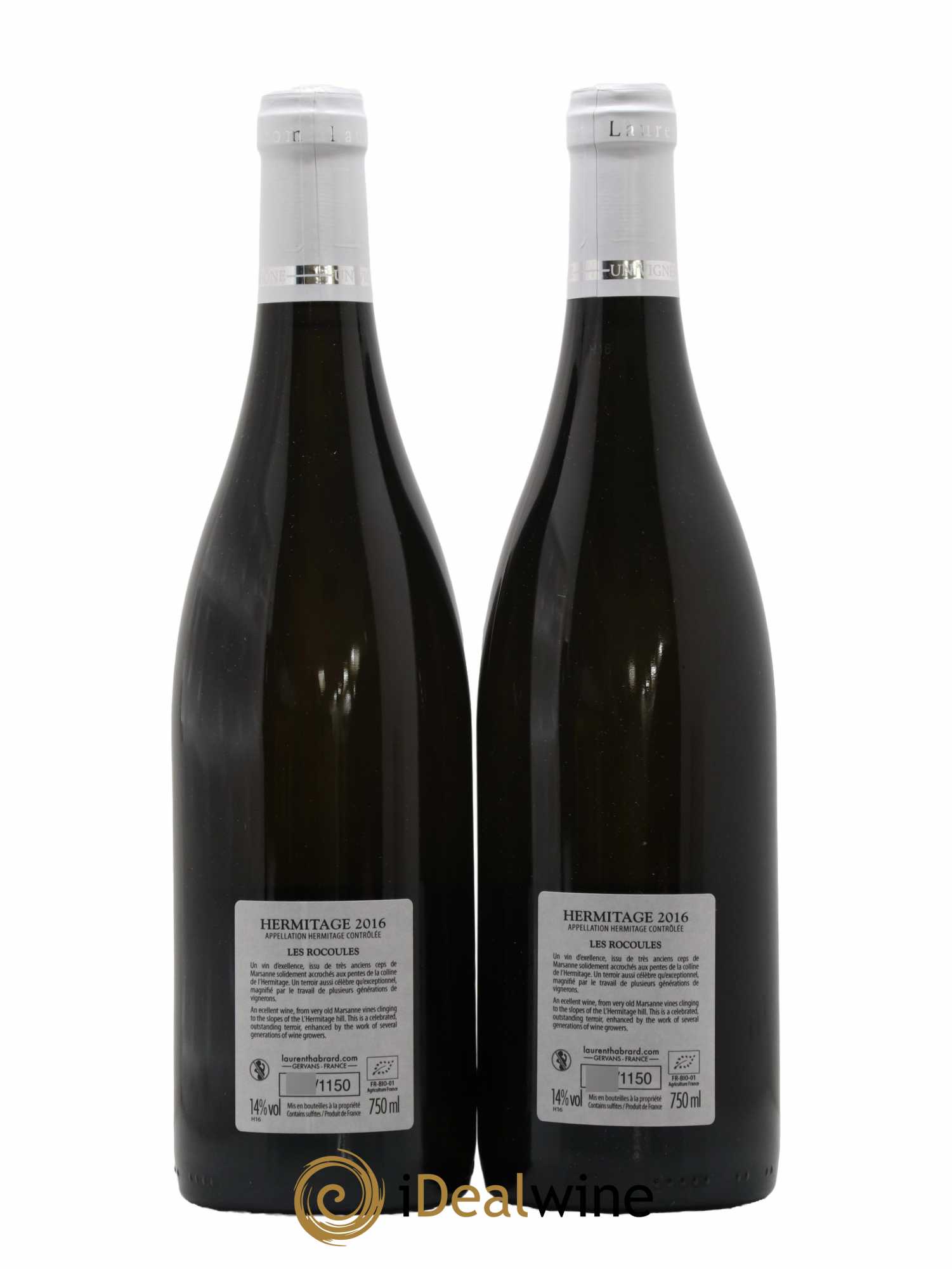 Hermitage Les Rocoules Laurent Habrard 2016 - Lot de 2 Bouteilles