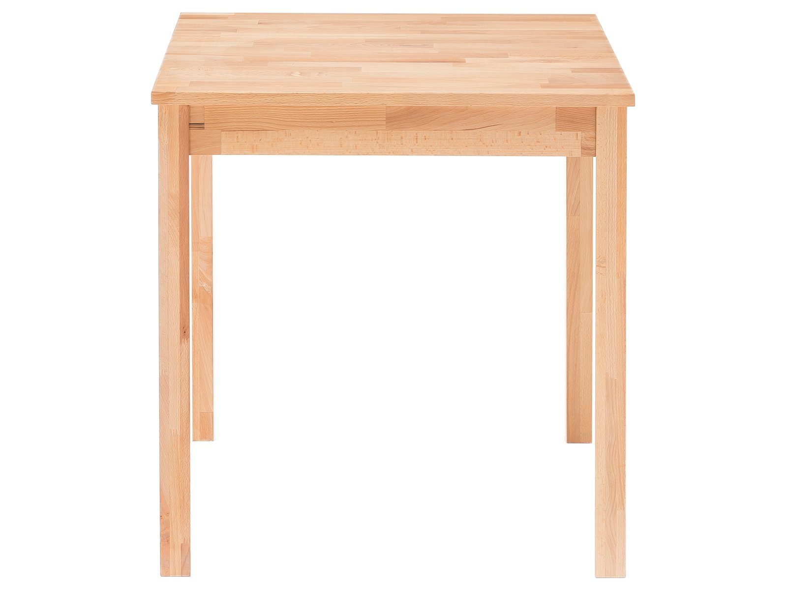 möbelando Esstisch Aberdeen, Moderner Esszimmertisch aus Massivholz in Kernbuche geölt. Breite 50 cm, Höhe 76 cm, Tiefe 70 cm