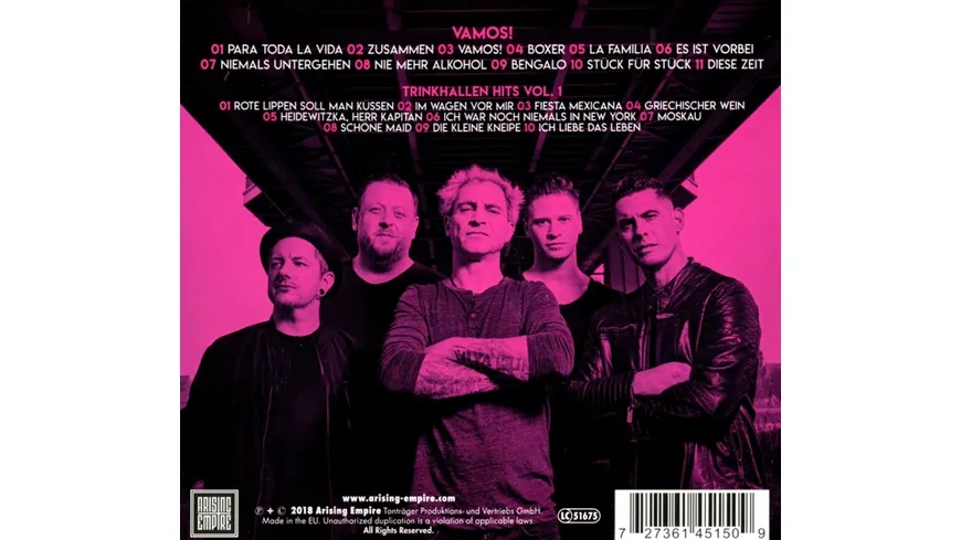 VAMOS! (Ltd.CD mit Trinkhallen Hits Bonus CD) Digipak