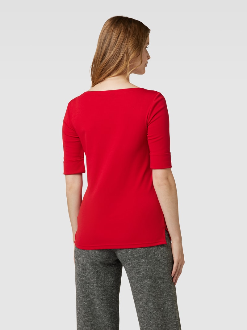 Longsleeve mit U-Boot-Ausschnitt Modell 'JUDY' in rot
