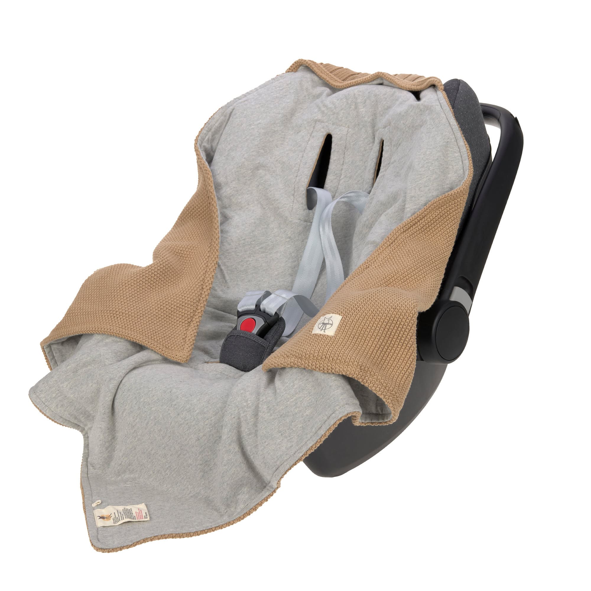 Einschlagdecke Baby - Bio Baumwolle, Sand