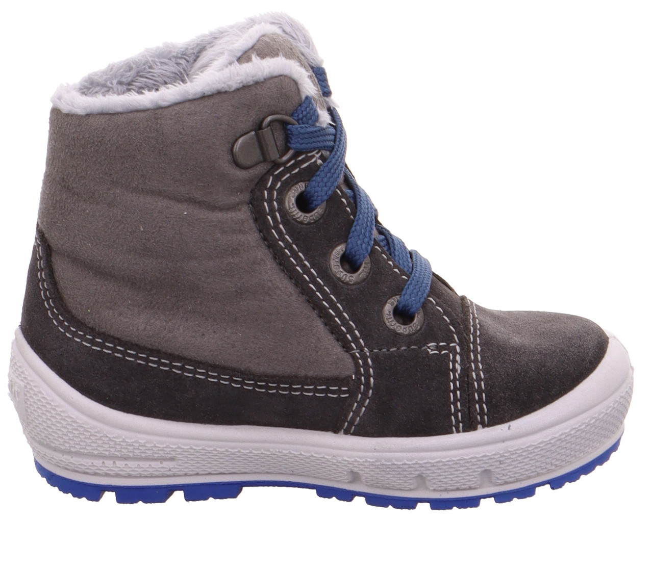 GROOVY - Grau/Blau Boots mit Schnürung