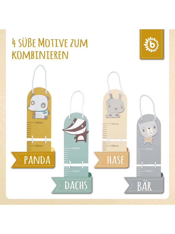 Bieco Spielwaren Holz Kindermesslatte Panda in Gelb günstig kaufen onesize
