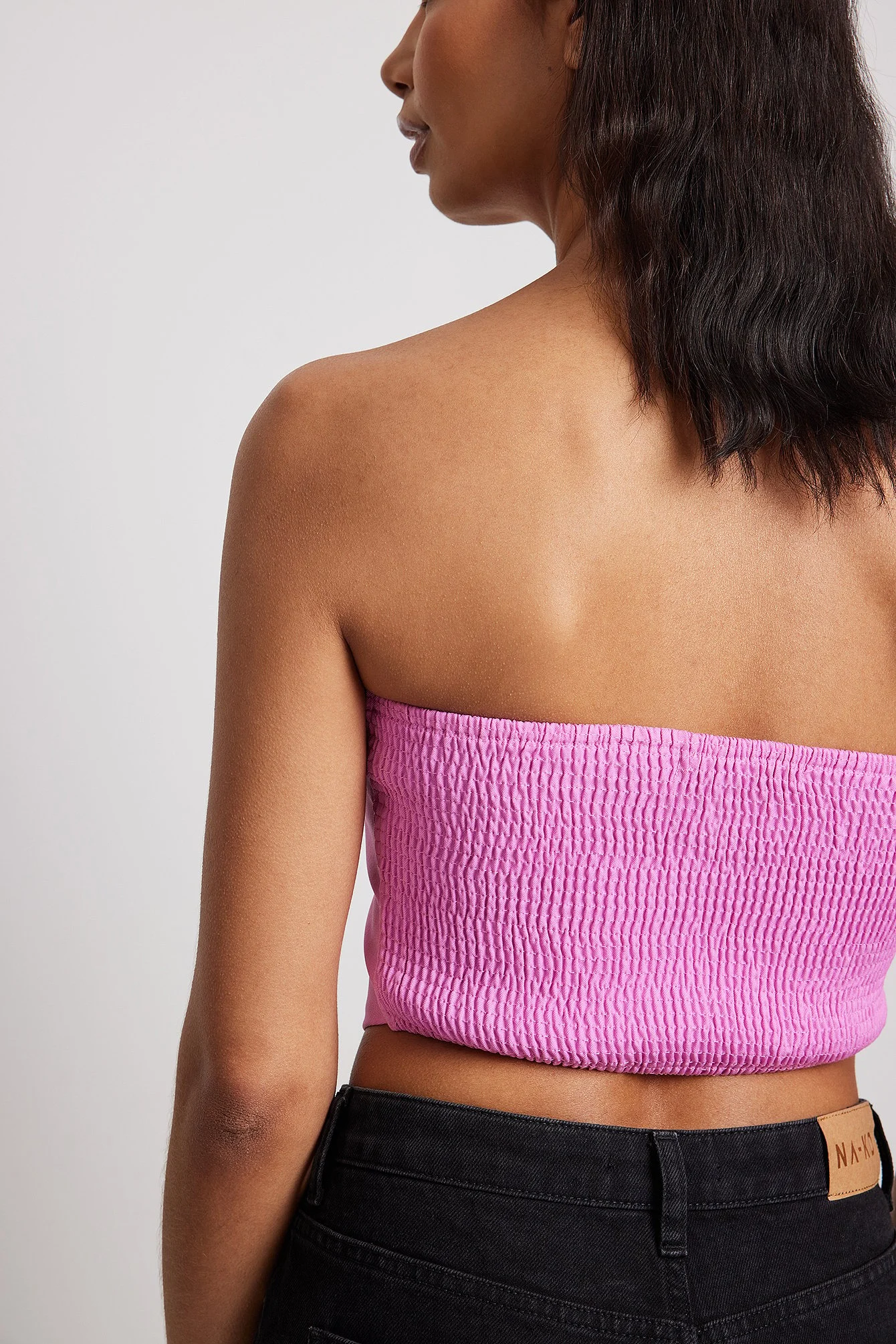 Crop-Top mit Strassdetail