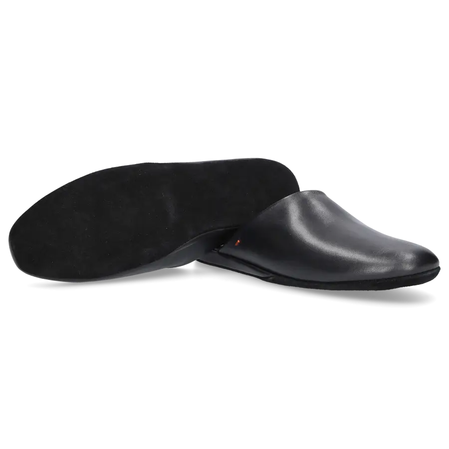 Santoni - Hausschuhe A1644 Kalbsleder - schwarz