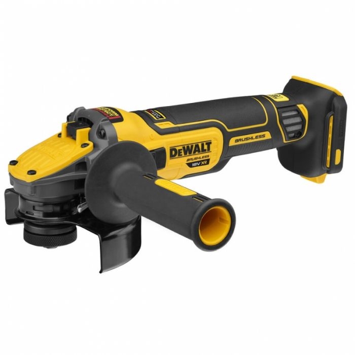 DeWalt DCG409VSN-XJ akkukulmahiomakone Flexvolt Advantage 125 mm portaattomalla nopeudella 18V ilman akkuja ja laturia