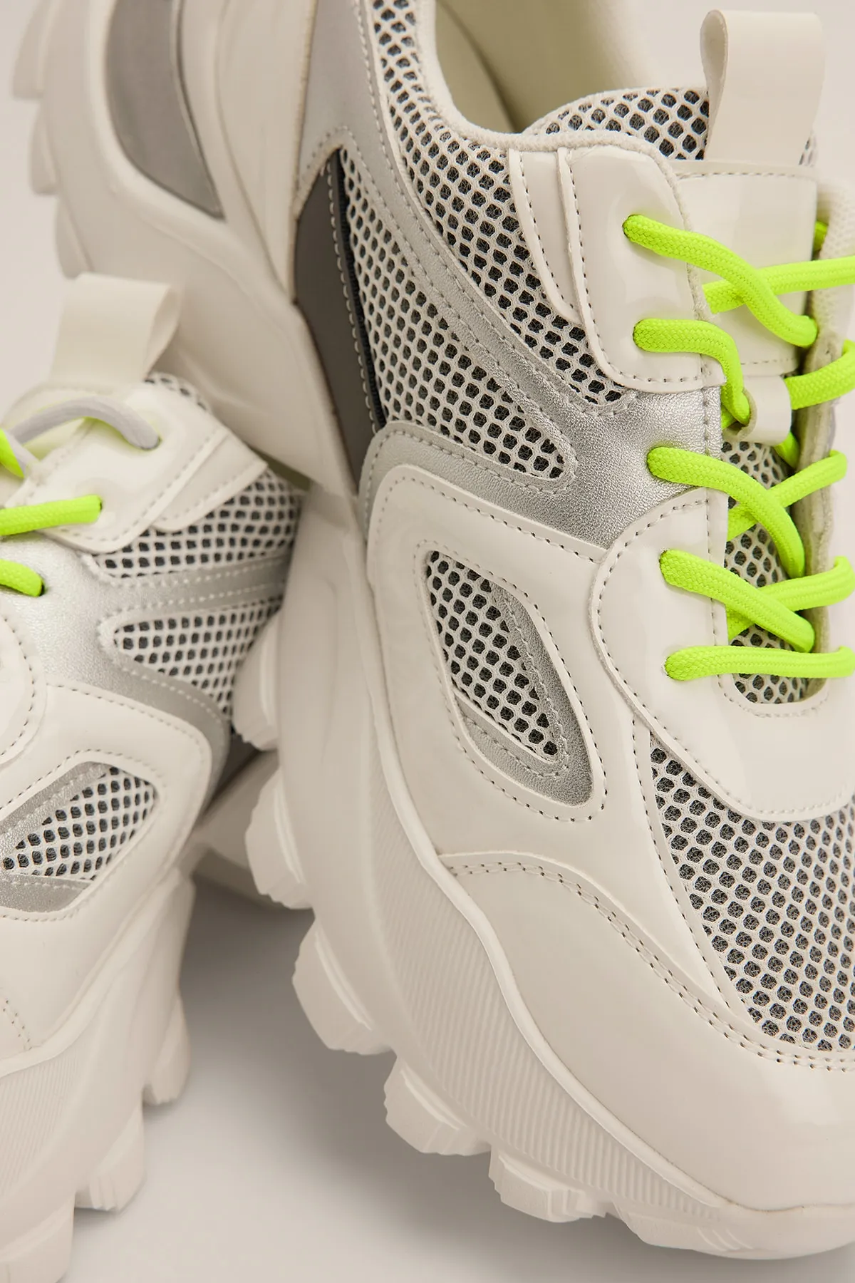 NA-KD  Sneaker - Weiß - Flacher Absatz