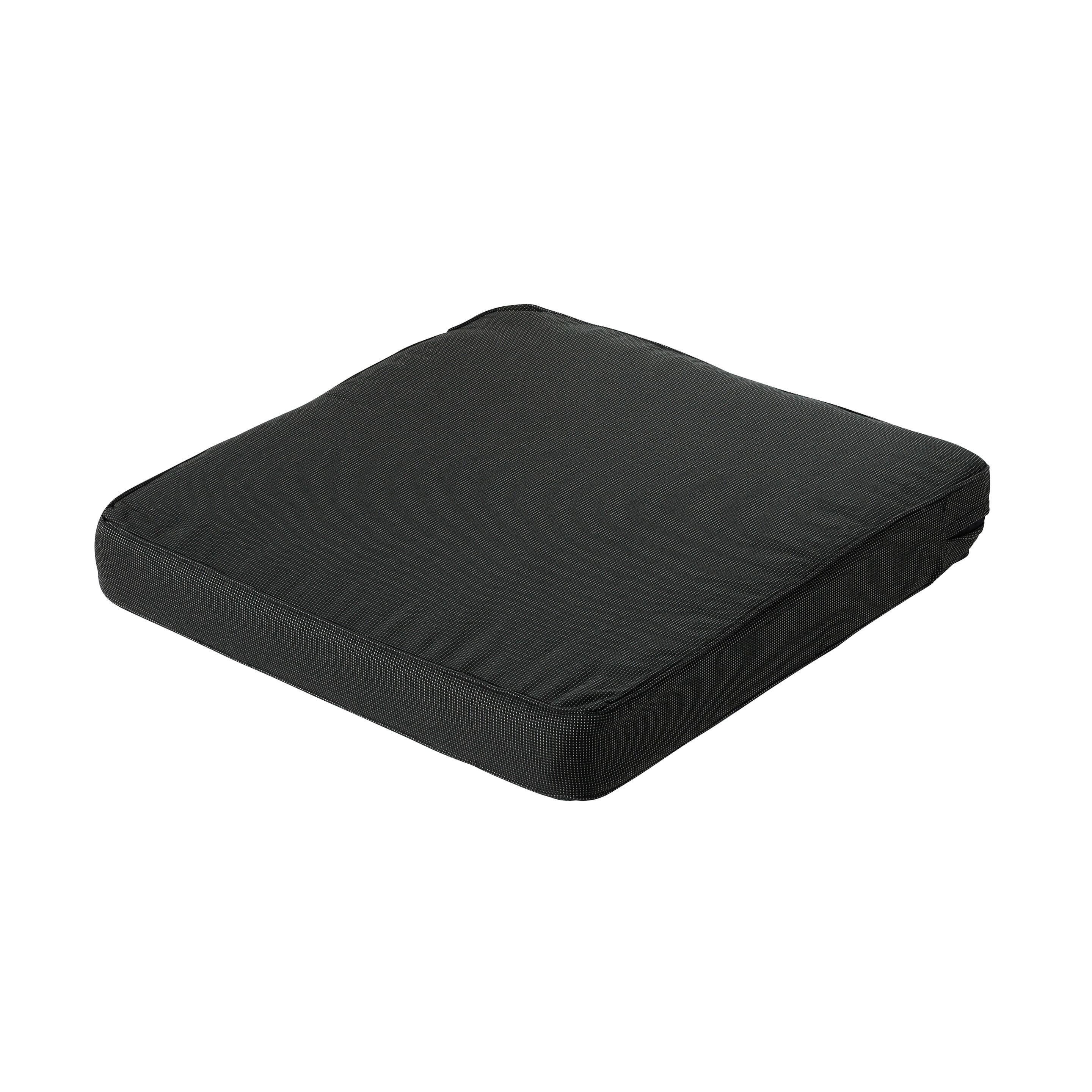Madison Rib Schwarz 73 x 73 Lounge-Kissen