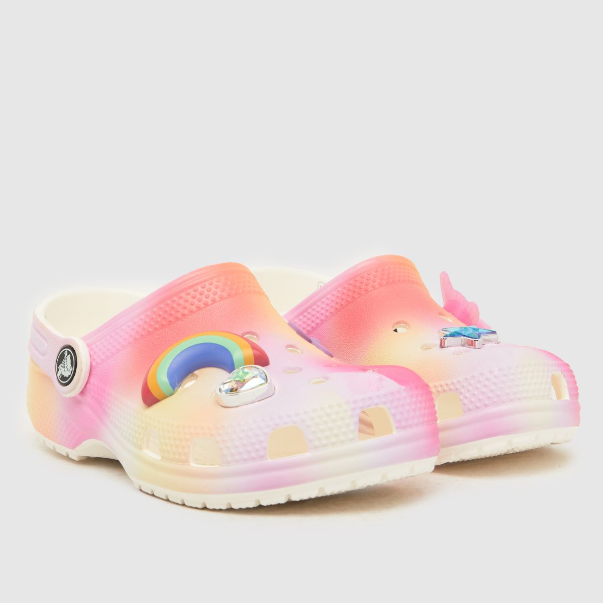 Crocs rózsaszín multi classic ombre klumpa lány junior szandál