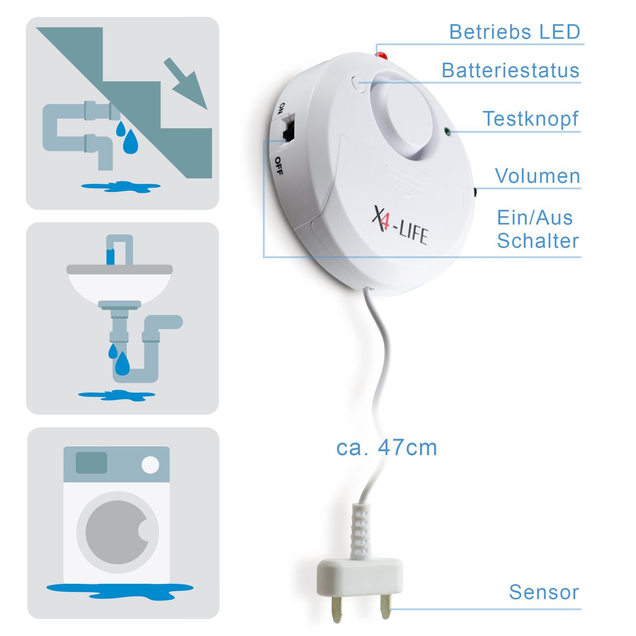 X4-Life Security Wasser-Alarm