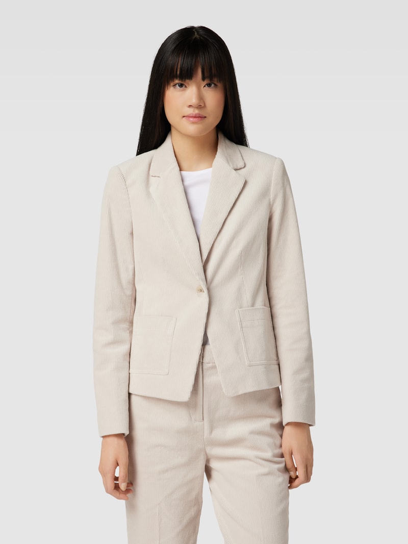 Blazer mit Reverskragen in ecru
