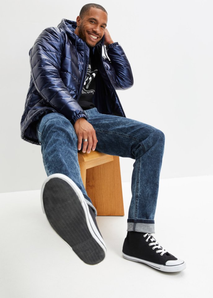 Steppjacke mit Kapuze