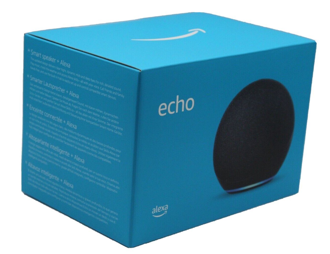 Amazon Echo 4. Generation Smarter WLAN und Bluetooth Lautsprecher Smart Speaker (Bluetooth, WLAN (WiFi), Bluetooth, mit Alexa, Dolby-Audio)