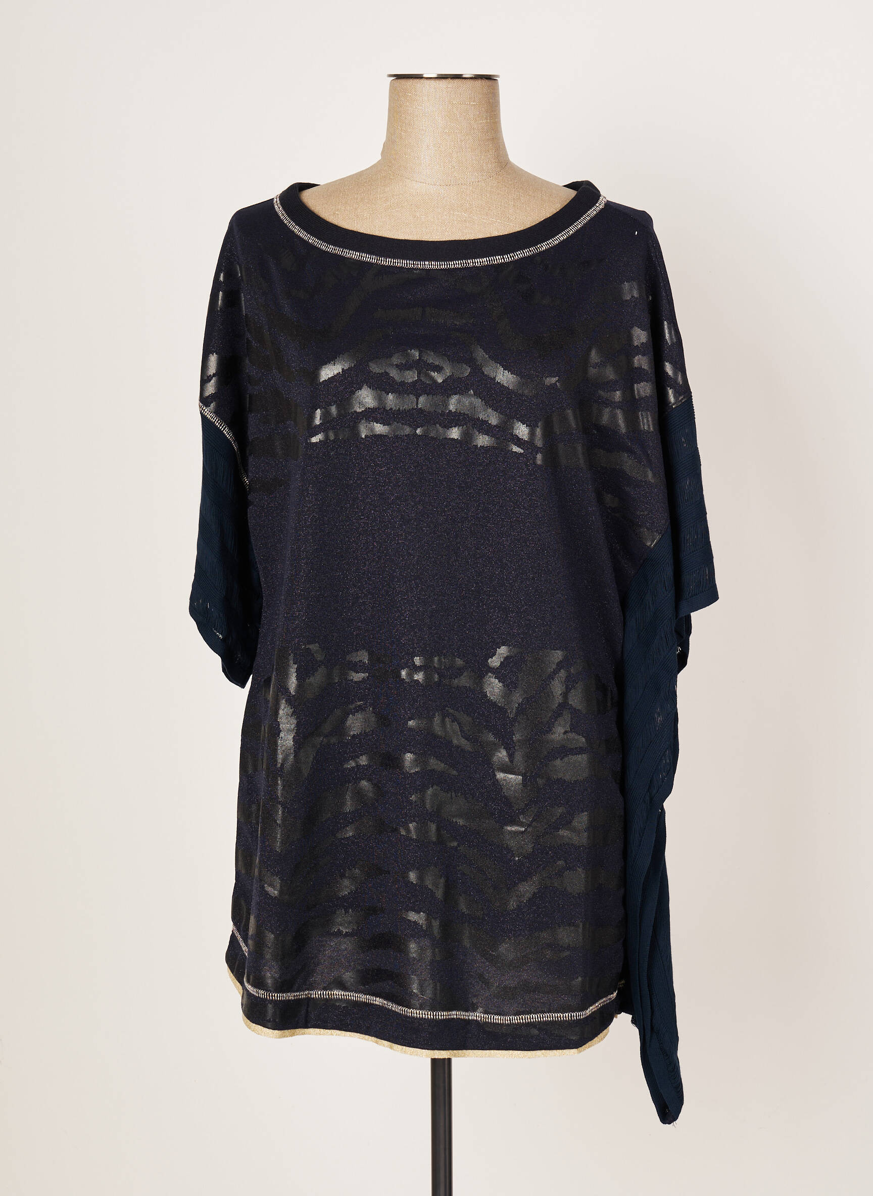 Elisa Cavaletti Tuniquemanchecourte Femme couleur bleu