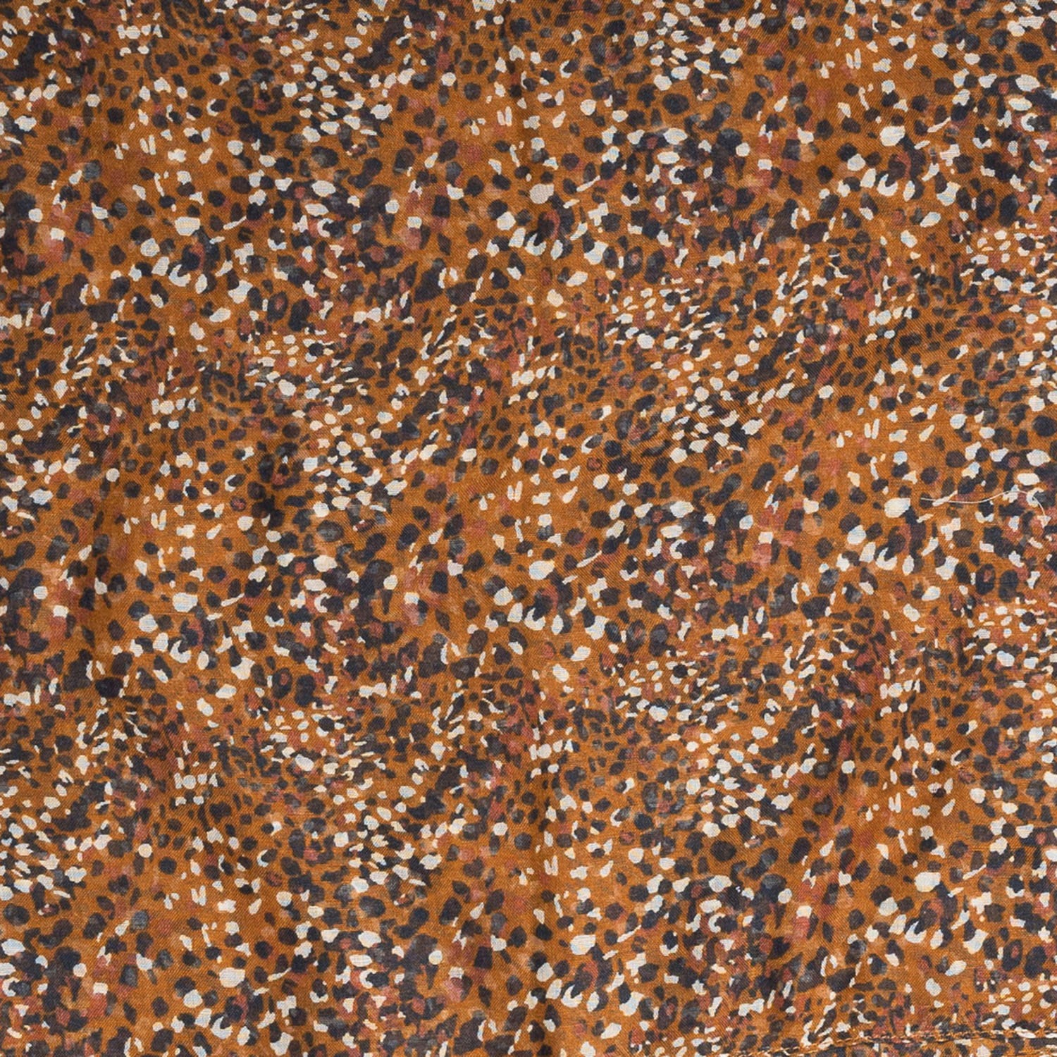 Foulard camel à imprimé tachiste