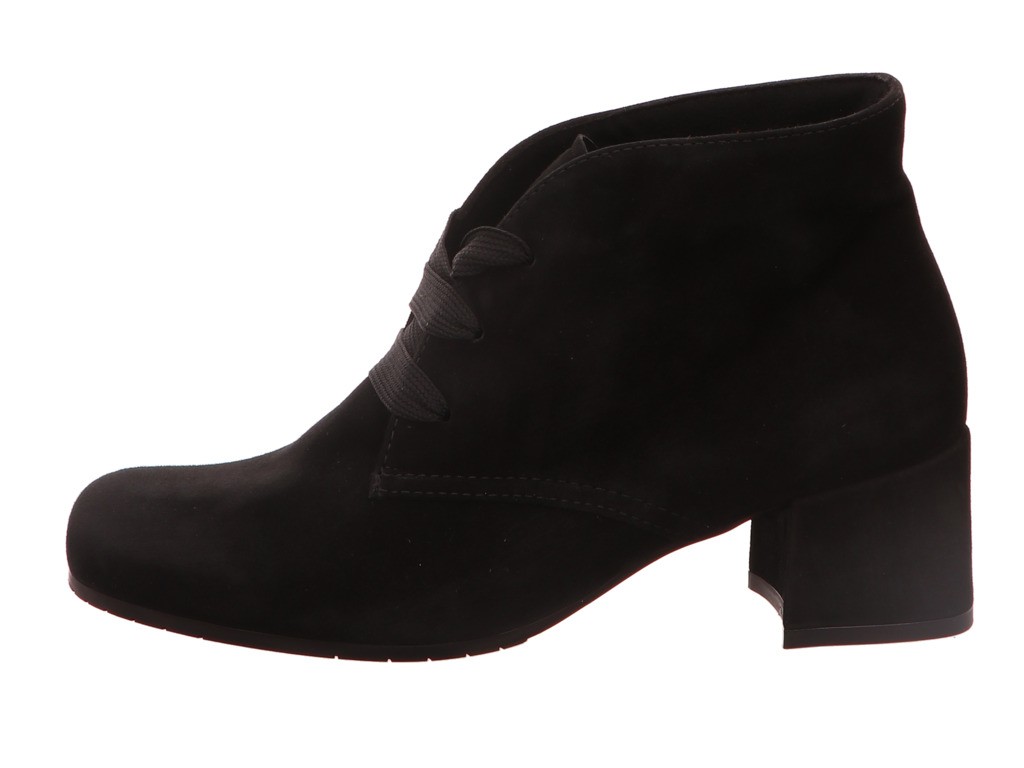 SEMLER Schnür-Stiefeletten schwarz SAMT-CHEVRO