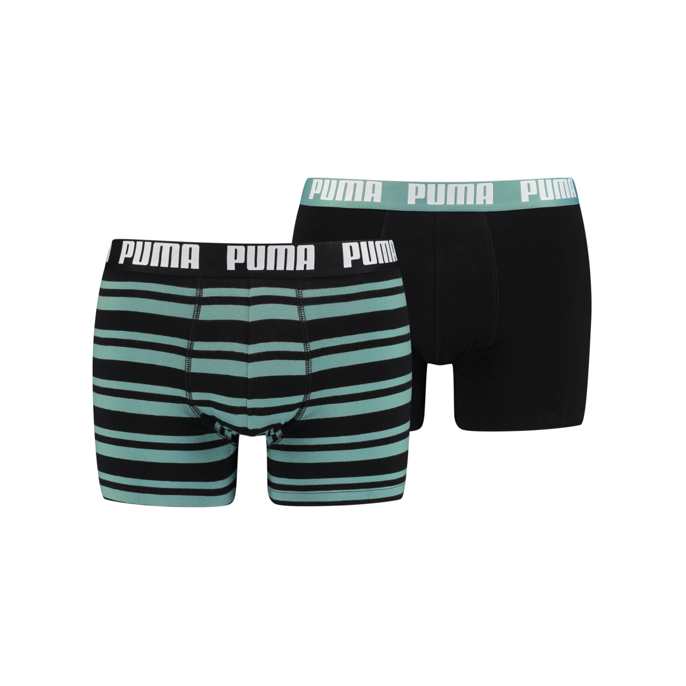 PUMA Heritage Stripe Boxer 2er Pack Grün F012