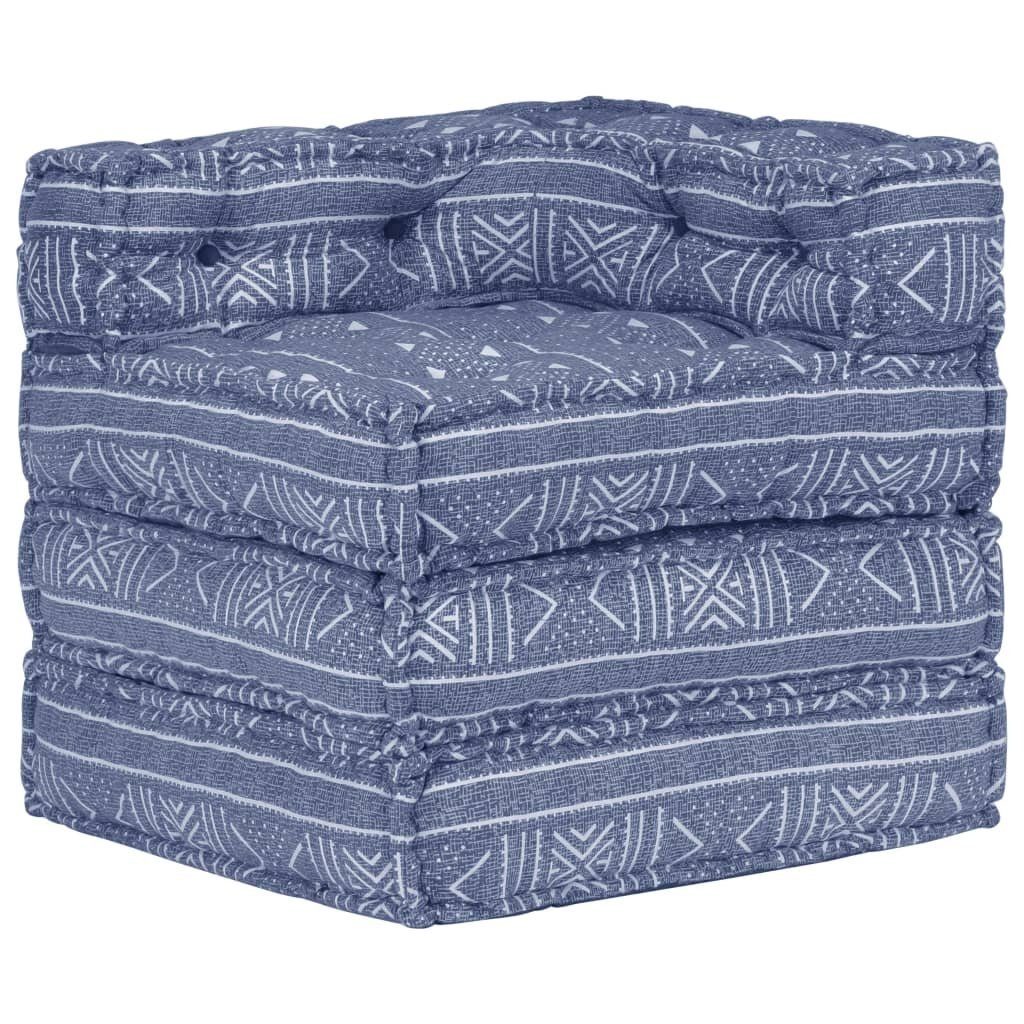 Klappmatratze 297477, möbelando, 69 cm hoch, (LxBxH: 70x70x69 cm), aus Baumwolle in Indigo