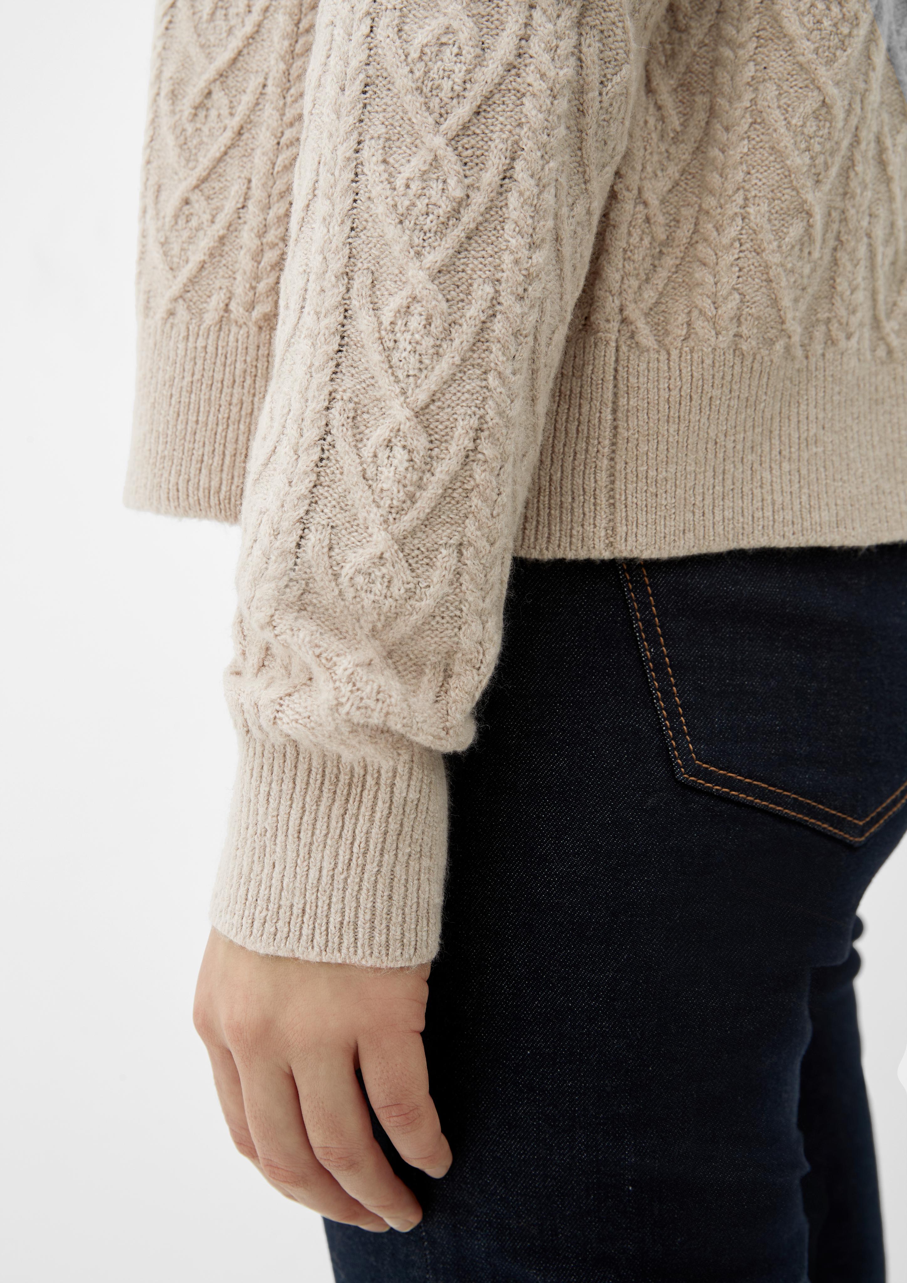 Cardigan mit Zopfmuster  2124135-8095