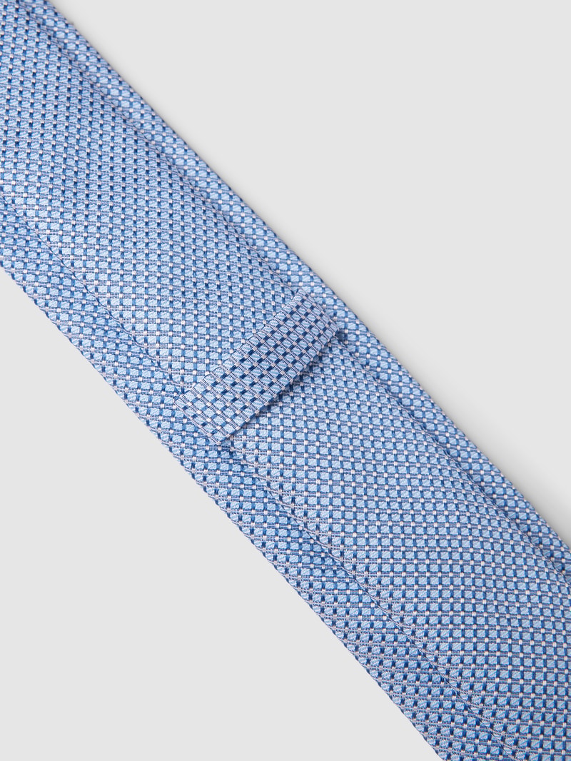 Krawatte mit Allover-Muster in bleu