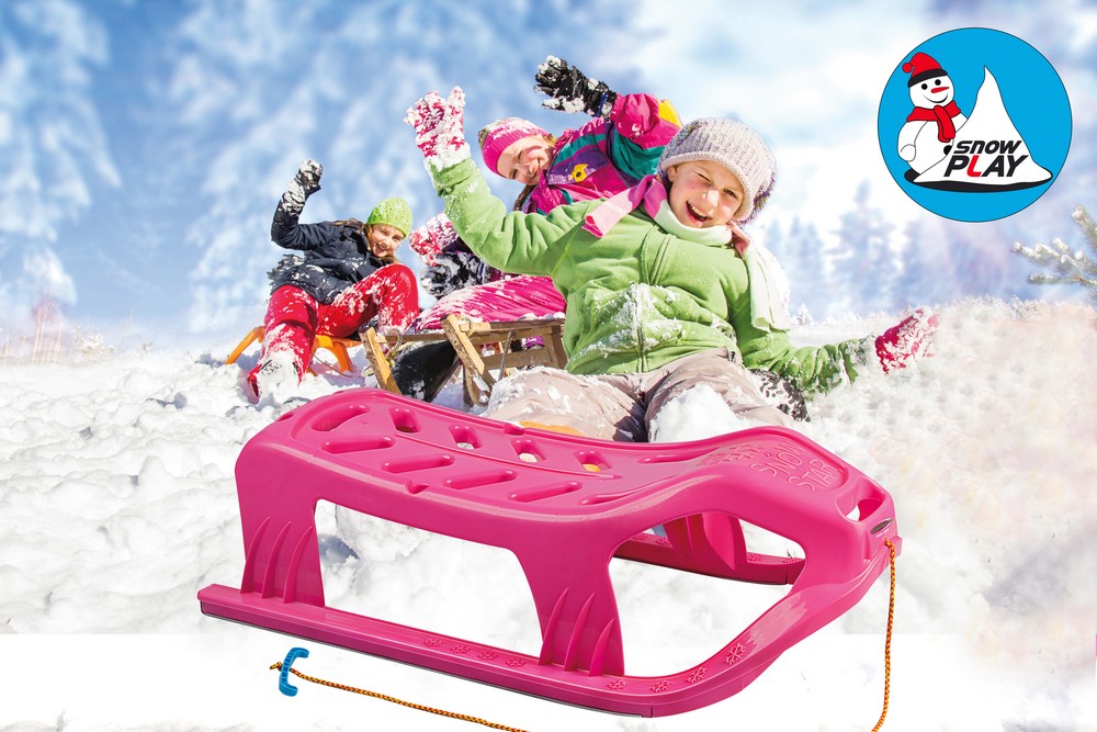 Jamara e.K. JAMARA-461122-Snow Play Schlitten Snow-Star 90cm pink