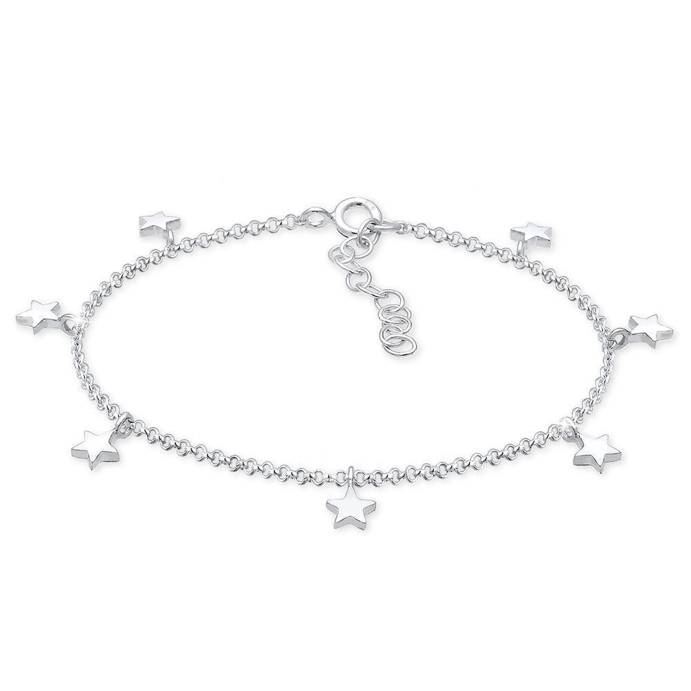 Elli Elli Bracelet de Cheville Bijoux Pied Femme - (925/1000) Argent Bijoux