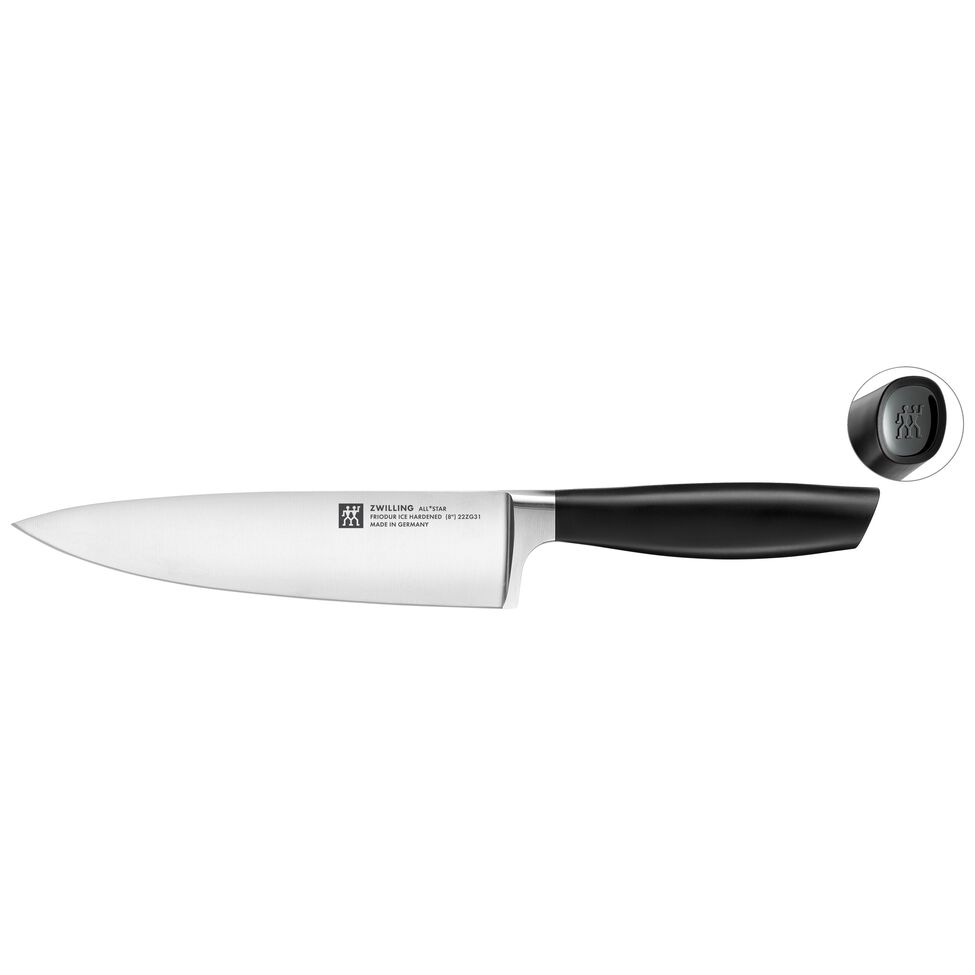 Kochmesser 20 cm, Schwarz