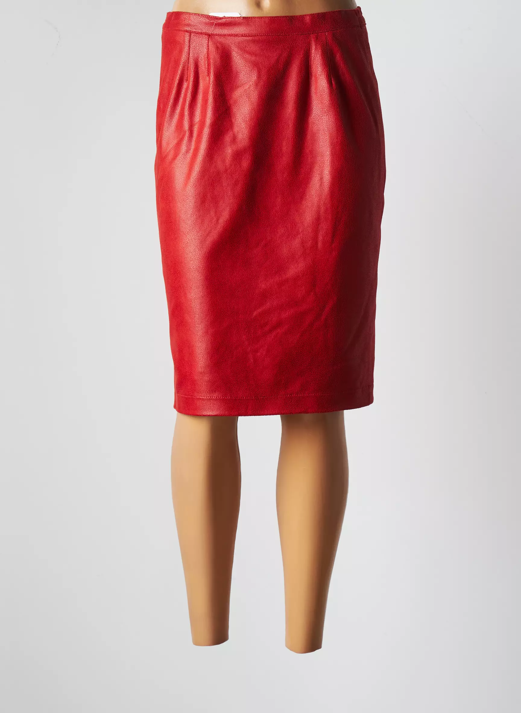 Jumfil Jupes Mi Longues Femme couleur rouge
