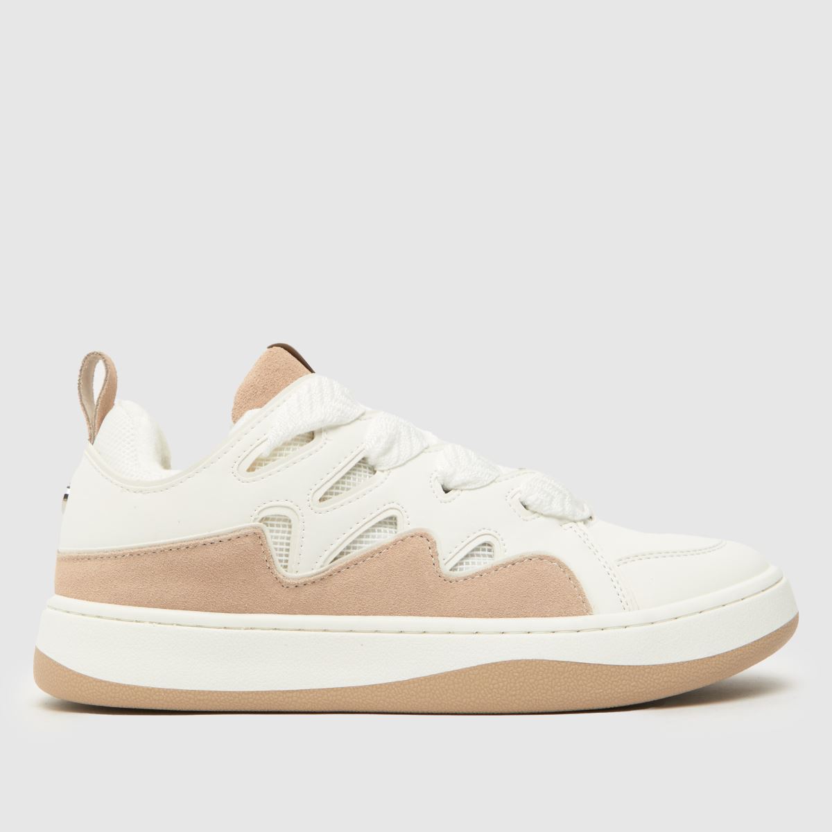 Steve Madden – Vita, flerfärgade skaterskor med roaring-mönster