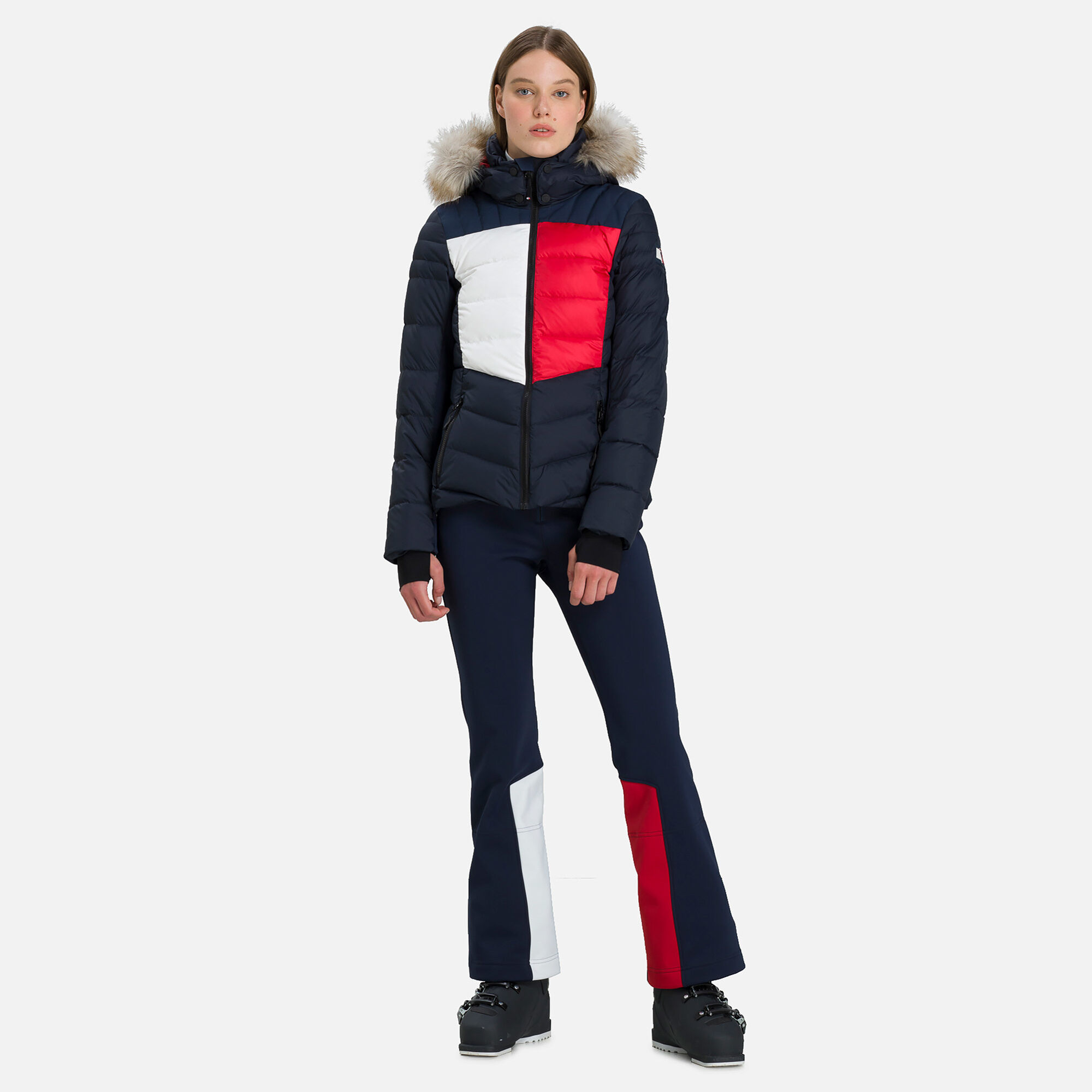Tommy Hilfiger Doudoune Fourrure Synthétique Flag Femme