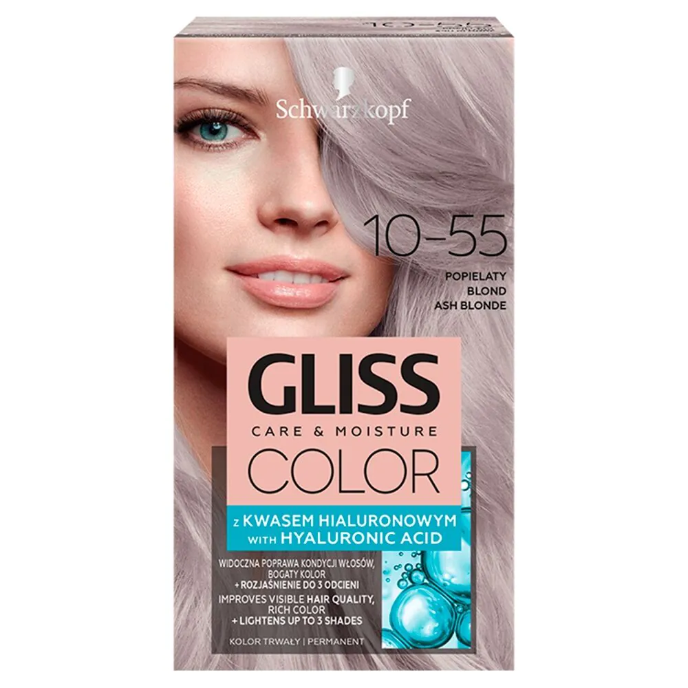 Gliss Color фарба за косу, 10-55 пепељасто плава