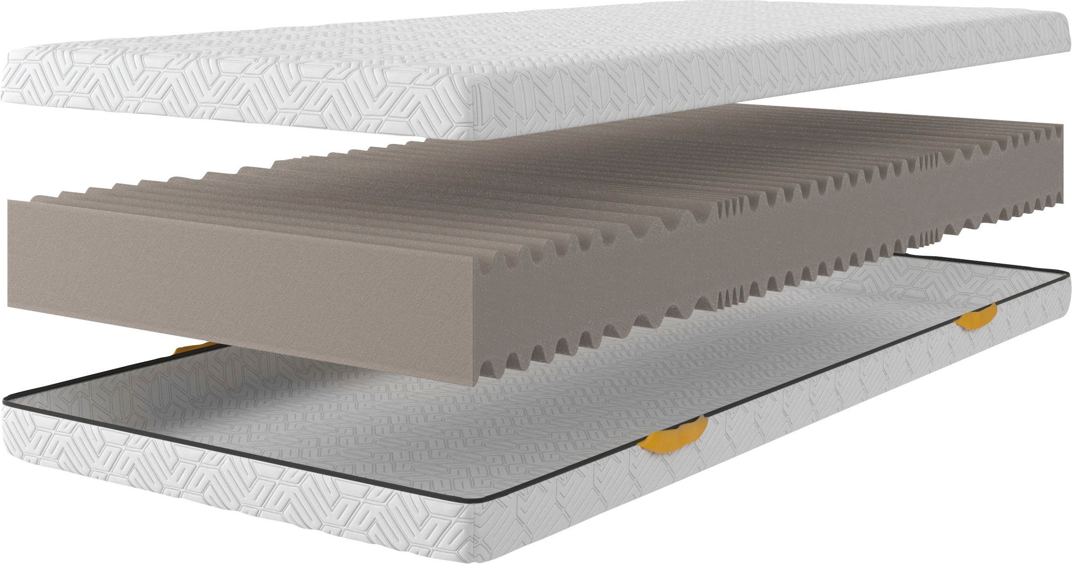 Komfortschaummatratze Mellbystrand, 7 Zonen Wendematratze mit hochwertigem waschbarem Bezug, Älgdröm, 18 cm hoch, ergonomische Matratze in 90x200 cm, 140x200 cm und weiteren Größen