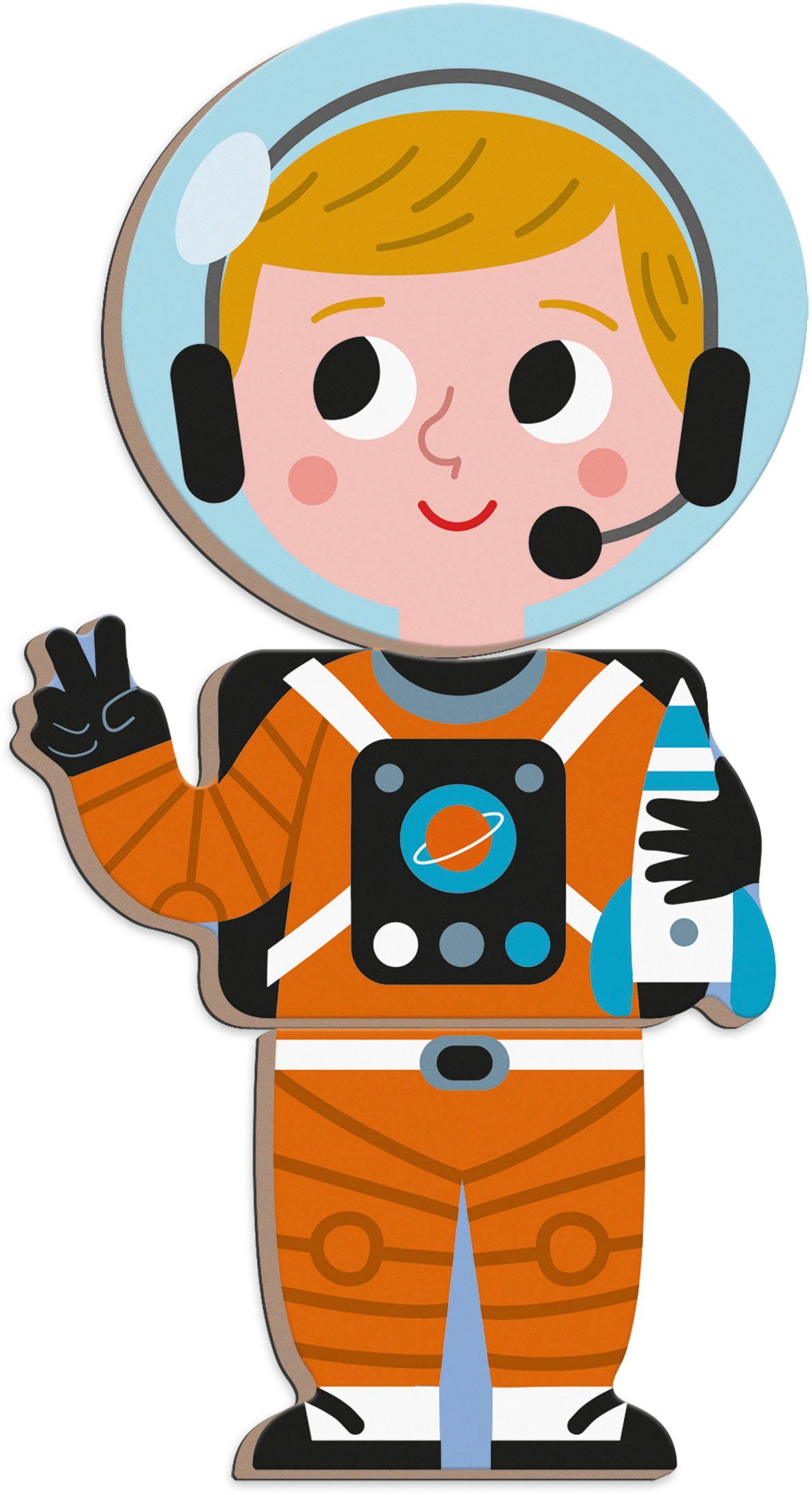 Janod Lernspielzeug Magnetbuch - Berufe, FSC®- schützt Wald - weltweit