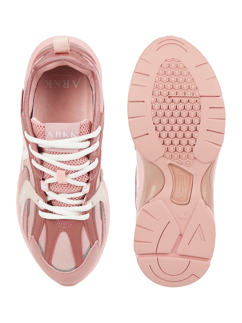 Sneaker aus Leder Modell 'Oserra' - wasserdicht in pink