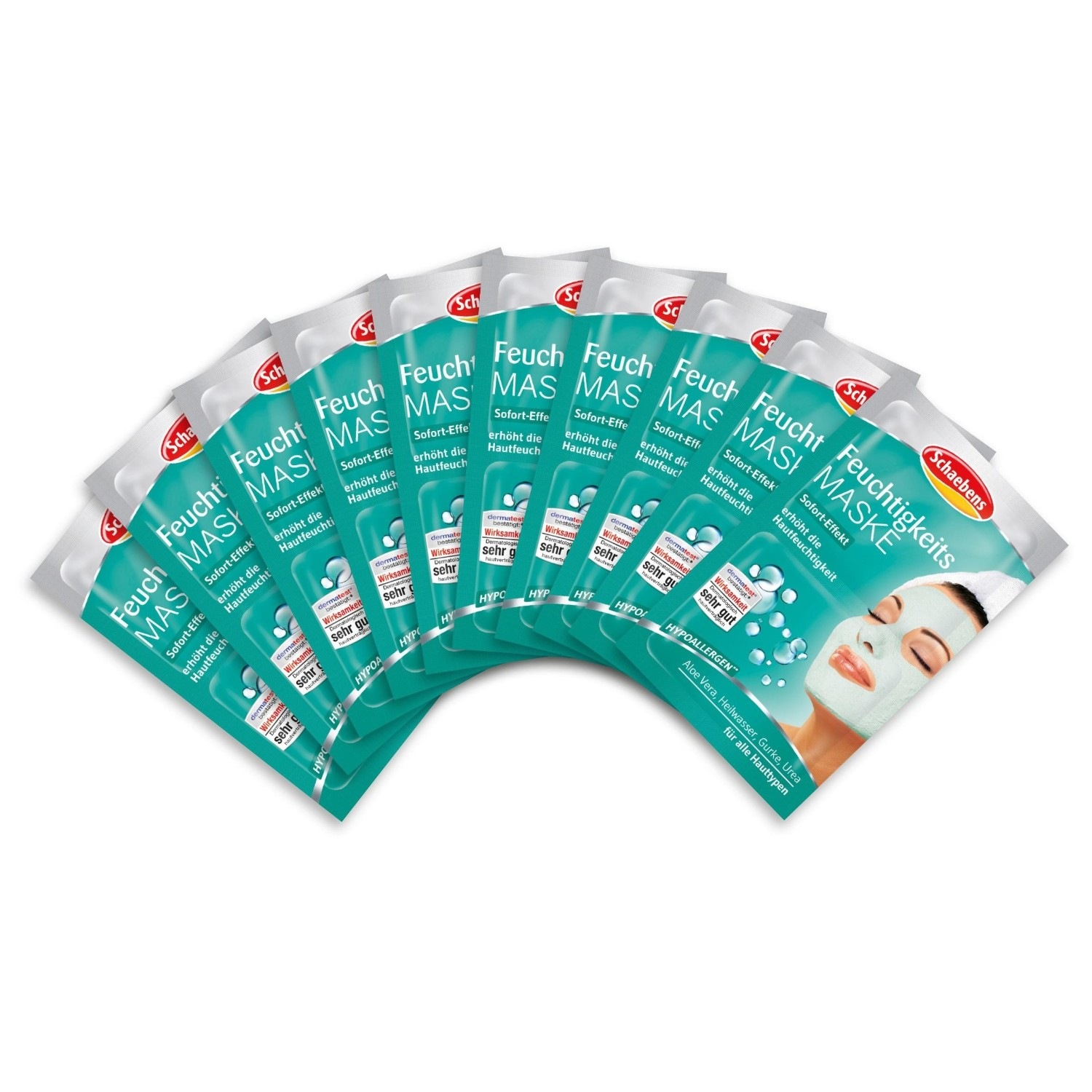 Feuchtigkeit Maske 10er Beutel