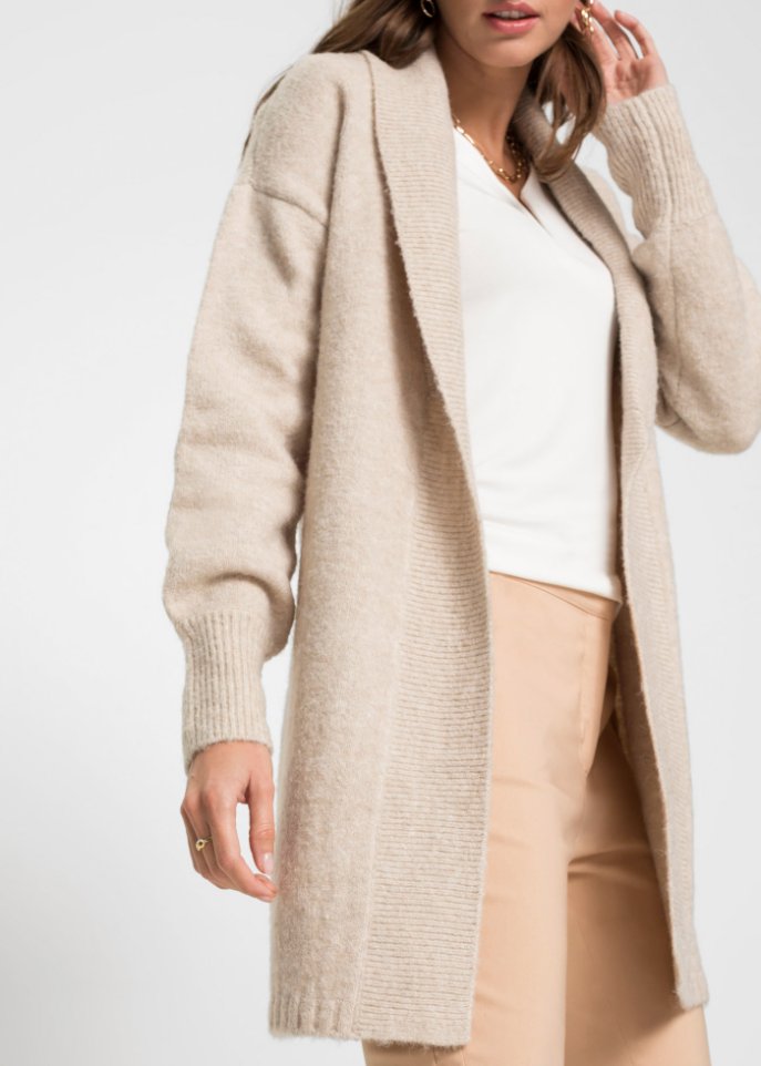 Longstrickjacke