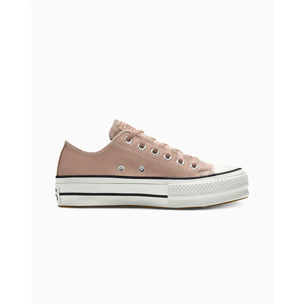 Converse Custom Chuck Taylor All Star Lift Platform Leather By You 173159CSP24_VANCHETTABEIGE_SC / pink