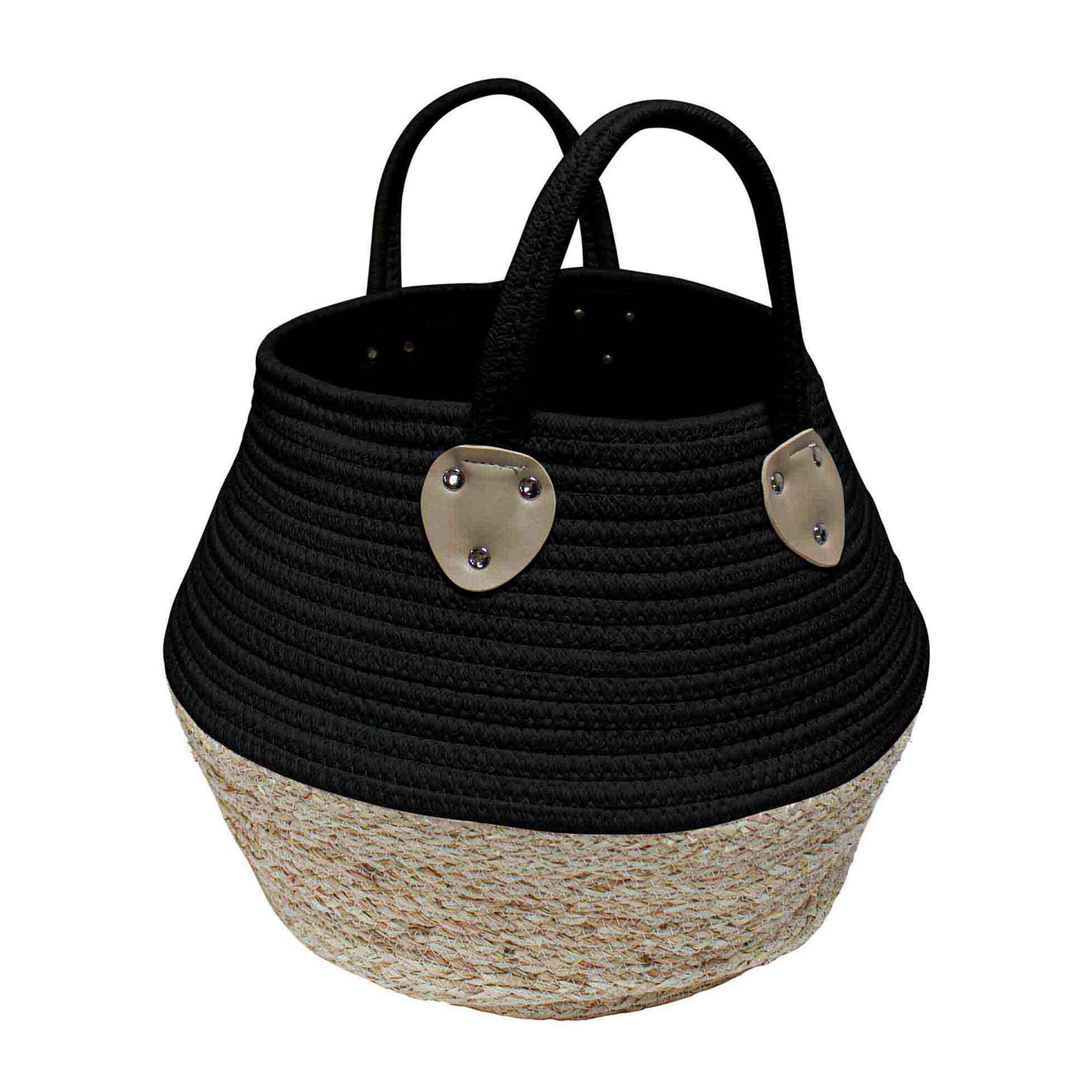 Panier de rangement déco Osinella noir
