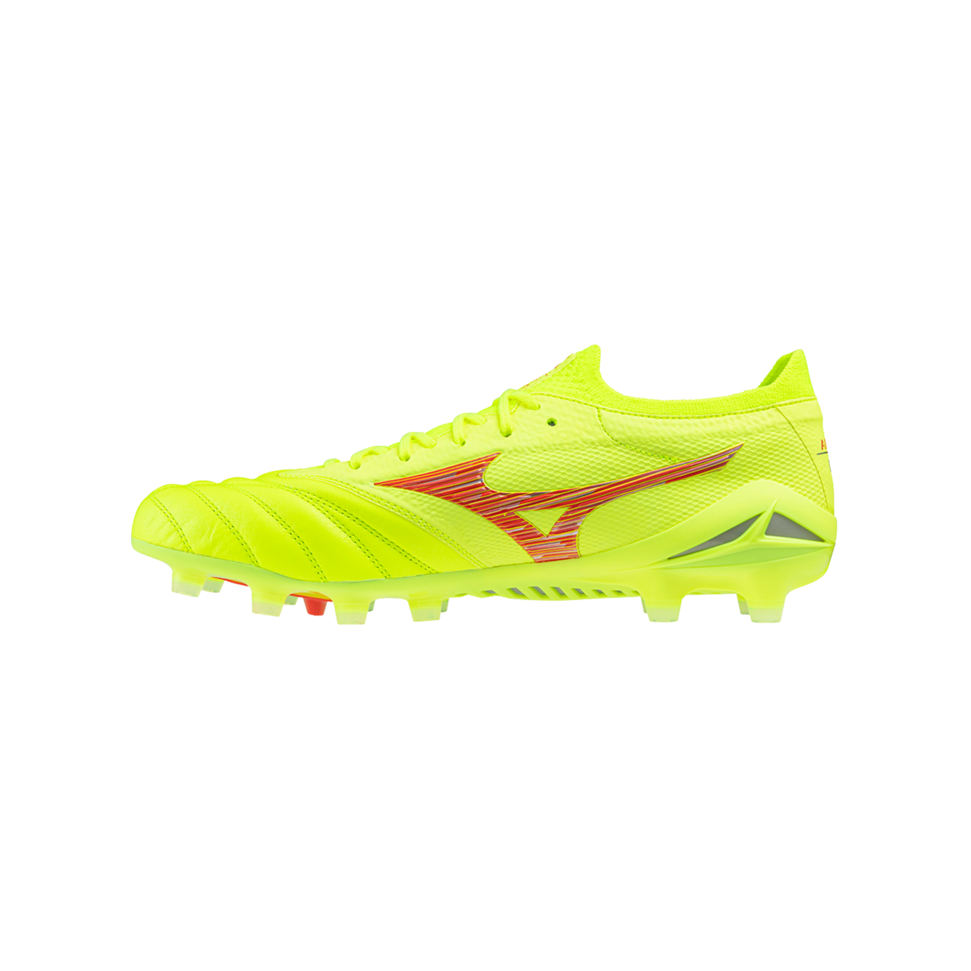 Mizuno Morelia Neo IV Alpha Made in Japan FG Dyna Gelb Rot Gelb F45